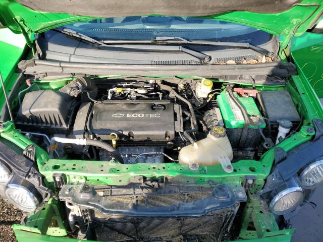 1G1JC6SH7E4235098 - 2014 CHEVROLET SONIC LT GREEN photo 11