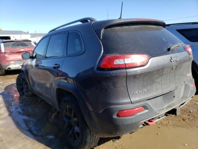 1C4PJMBS8GW377393 - 2016 JEEP CHEROKEE TRAILHAWK BLACK photo 2