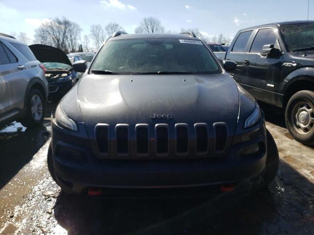 1C4PJMBS8GW377393 - 2016 JEEP CHEROKEE TRAILHAWK BLACK photo 5
