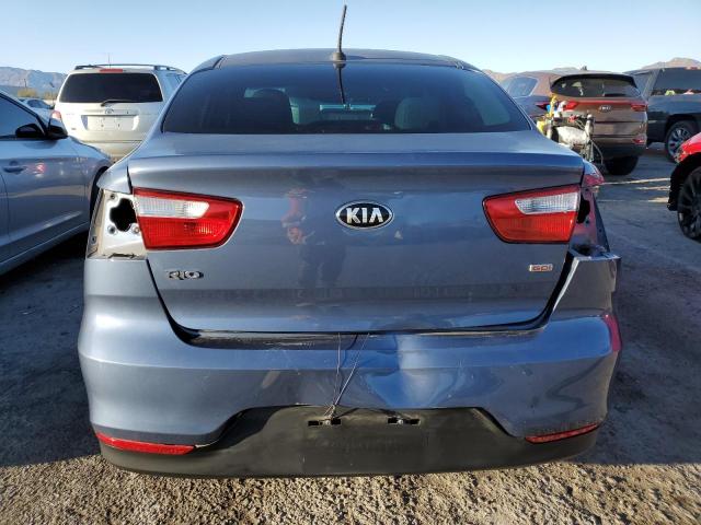 KNADM4A31G6612363 - 2016 KIA RIO LX BLUE photo 6