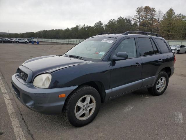 KM8SC73D54U605102 - 2004 HYUNDAI SANTA FE GLS BLUE photo 1