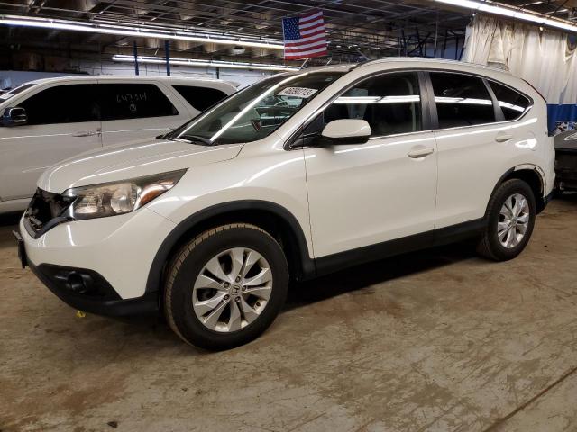 5J6RM4H78EL048799 - 2014 HONDA CR-V EXL WHITE photo 1