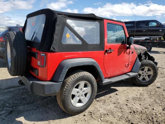 1C4AJWAG1EL323964 - 2014 JEEP WRANGLER SPORT RED photo 3