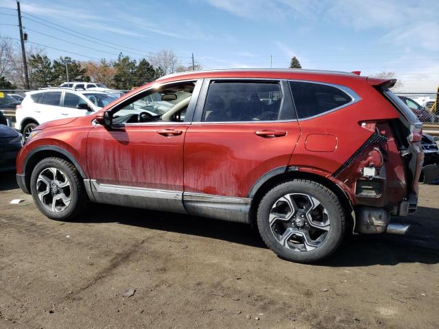 2HKRW2H94HH641980 - 2017 HONDA CR-V TOURING MAROON photo 2