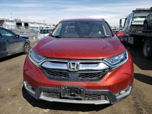 2HKRW2H94HH641980 - 2017 HONDA CR-V TOURING MAROON photo 5