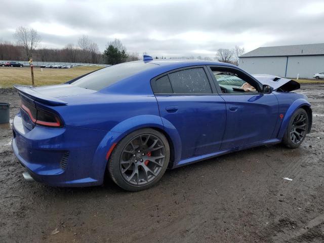 2C3CDXL90MH585947 - 2021 DODGE CHARGER SRT HELLCAT BLUE photo 3