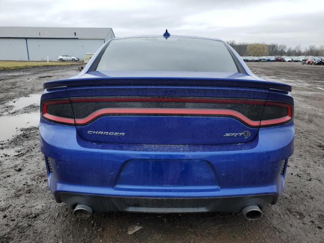 2C3CDXL90MH585947 - 2021 DODGE CHARGER SRT HELLCAT BLUE photo 6