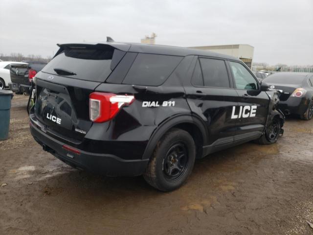 1FM5K8AB4MGC40868 - 2021 FORD EXPLORER POLICE INTERCEPTOR BLACK photo 3