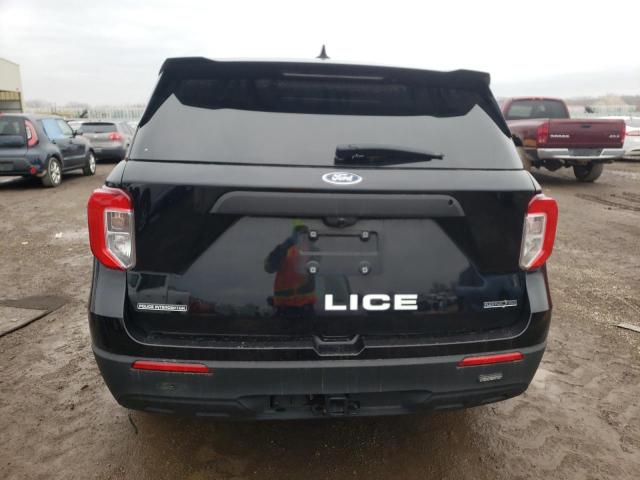1FM5K8AB4MGC40868 - 2021 FORD EXPLORER POLICE INTERCEPTOR BLACK photo 6