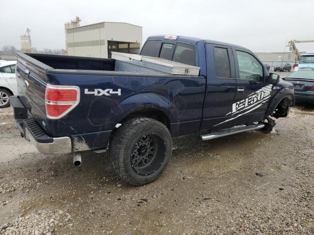 1FTFX1EVXAFB15753 - 2010 FORD F150 SUPER CAB BLUE photo 3