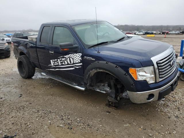 1FTFX1EVXAFB15753 - 2010 FORD F150 SUPER CAB BLUE photo 4