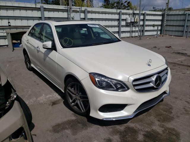 WDDHF9BB7EB053378 - 2014 MERCEDES-BENZ E 550 4MATIC WHITE photo 1