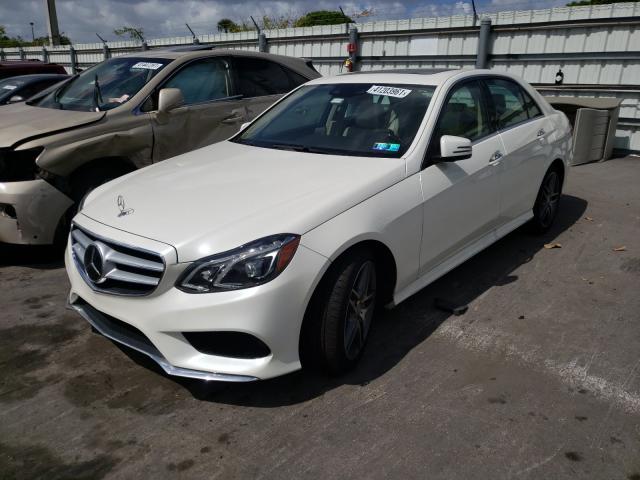 WDDHF9BB7EB053378 - 2014 MERCEDES-BENZ E 550 4MATIC WHITE photo 2