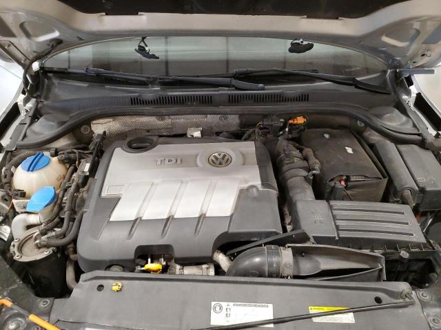 3VWLL7AJ6EM445378 - 2014 VOLKSWAGEN JETTA TDI SILVER photo 11