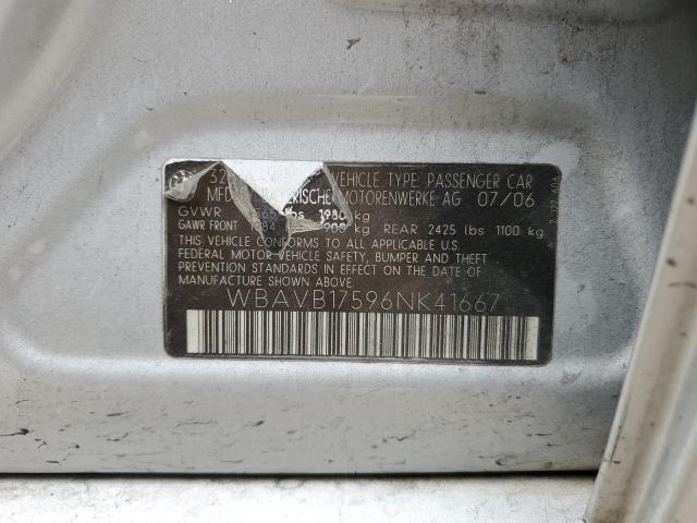 WBAVB17596NK41667 - 2006 BMW 325 I AUTOMATIC Gümüş foto 12