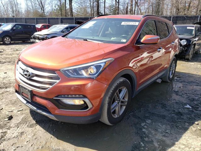 5XYZUDLB3HG410894 - 2017 HYUNDAI SANTA FE S ORANGE photo 1