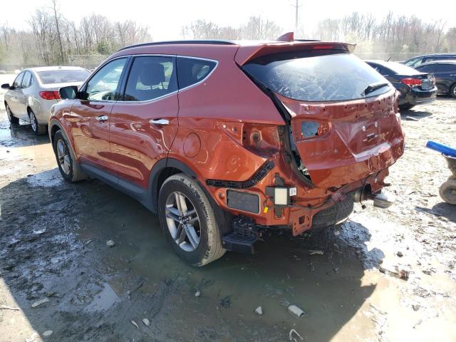 5XYZUDLB3HG410894 - 2017 HYUNDAI SANTA FE S ORANGE photo 2