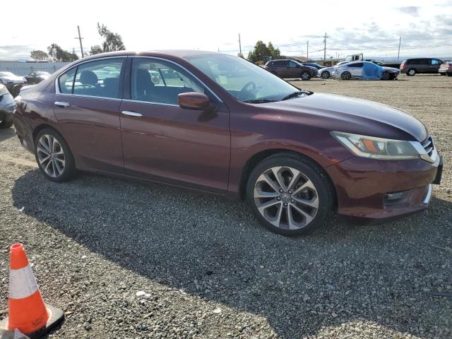 1HGCR2F5XEA134745 - 2014 HONDA ACCORD SPORT BURGUNDY photo 4