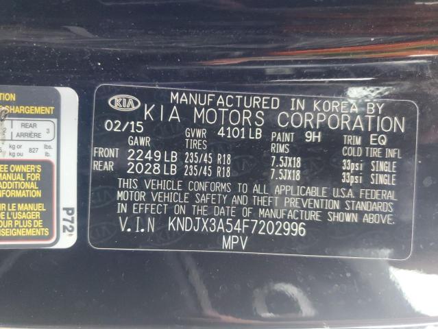 KNDJX3A54F7202996 - 2015 KIA SOUL ! BLACK photo 12