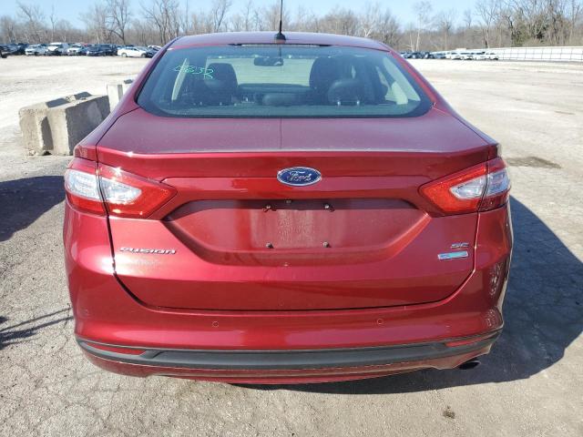 1FA6P0HD4G5124319 - 2016 FORD FUSION SE RED photo 6