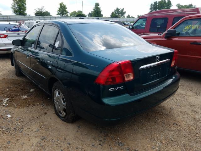 1HGES16542L081760 - 2002 HONDA CIVIC LX 绿色 照片 3