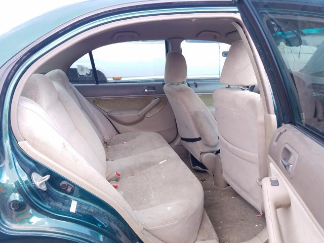 1HGES16542L081760 - 2002 HONDA CIVIC LX 绿色 照片 6