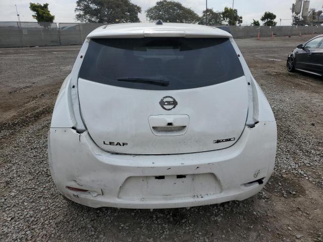 1N4AZ0CP0EC340506 - 2014 NISSAN LEAF S WHITE photo 6