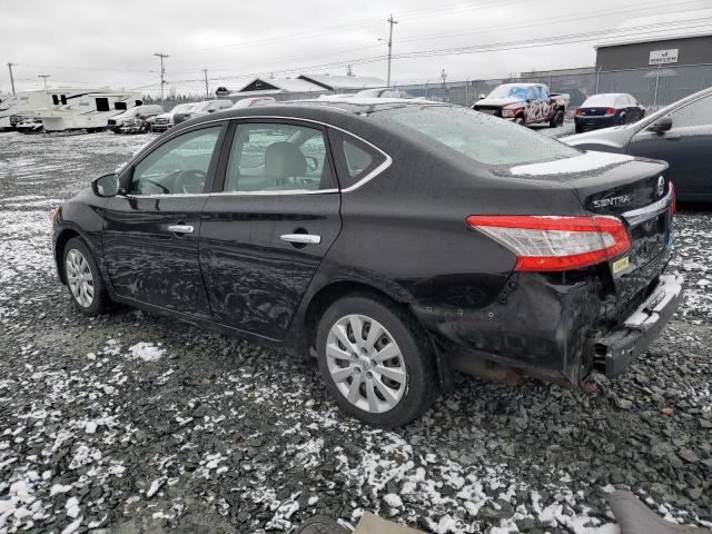 3N1AB7AP1DL670493 - 2013 NISSAN SENTRA S BLACK photo 2