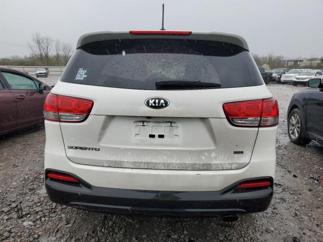 5XYPG4A3XHG190406 - 2017 KIA SORENTO LX WHITE photo 6