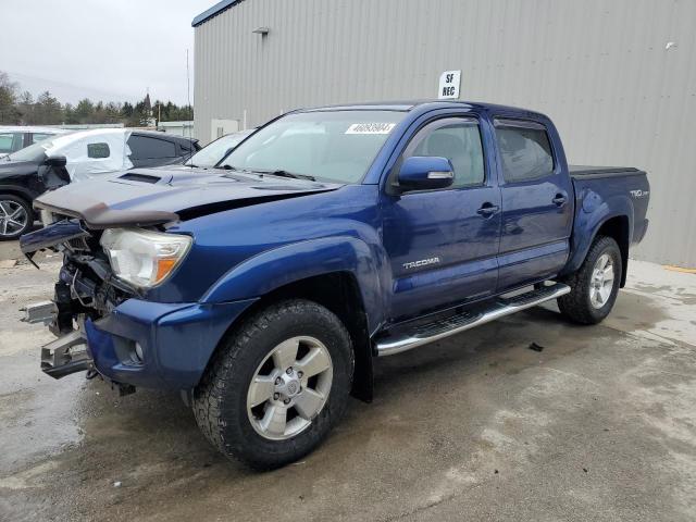 3TMLU4EN3EM135684 - 2014 TOYOTA TACOMA DOUBLE CAB BLUE photo 1