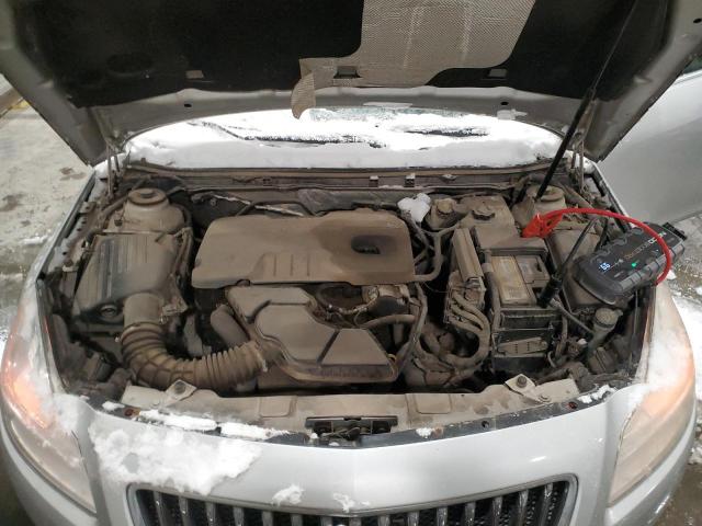 2G4GR5EK3C9143834 - 2012 BUICK REGAL SILVER photo 11