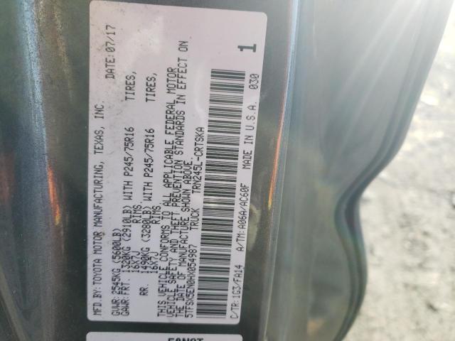 5TFSX5EN0HX054987 - 2017 TOYOTA TACOMA ACCESS CAB Сұр фото 12