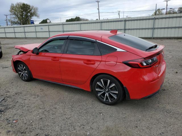 19XFL1H74NE011249 - 2022 HONDA CIVIC EXL RED photo 2