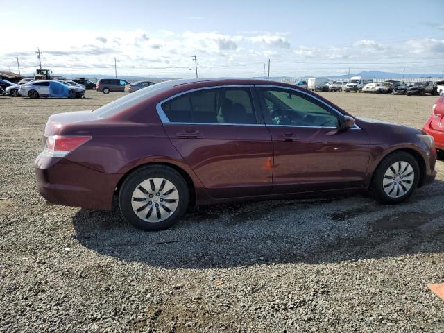 1HGCP26339A068968 - 2009 HONDA ACCORD LX BURGUNDY photo 3