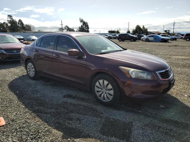 1HGCP26339A068968 - 2009 HONDA ACCORD LX BURGUNDY photo 4