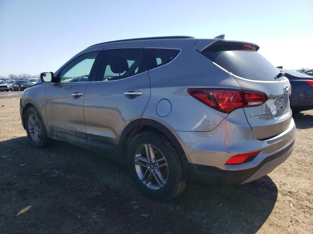 5XYZUDLB6JG550122 - 2018 HYUNDAI SANTA FE GRAY photo 2