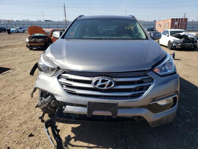 5XYZUDLB6JG550122 - 2018 HYUNDAI SANTA FE GRAY photo 5