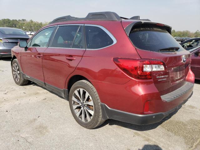 4S4BSANC7H3234136 - 2017 SUBARU OUTBACK 2.5I LIMITED MAROON photo 2