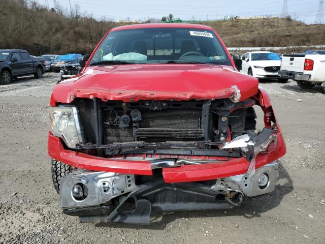 1FTEX1EW6AFC42519 - 2010 FORD F150 SUPER CAB RED photo 5