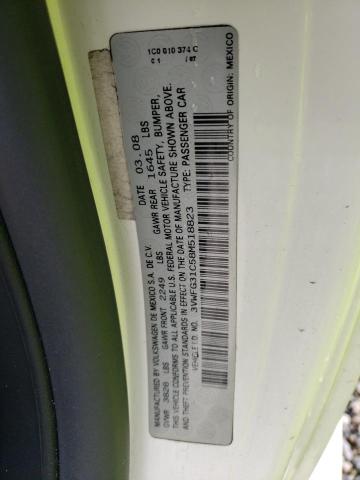 3VWFG31C58M518823 - 2008 VOLKSWAGEN NEW BEETLE TRIPLE WHITE WHITE photo 12