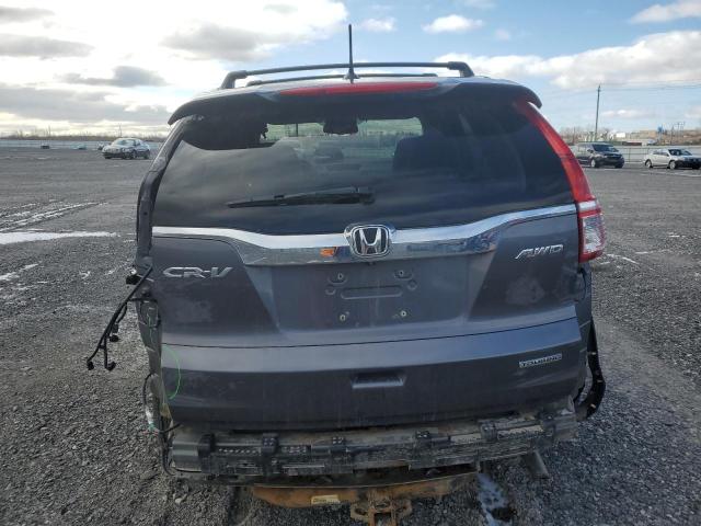 5J6RM4H93FL803490 - 2015 HONDA CR-V TOURING GRAY photo 6