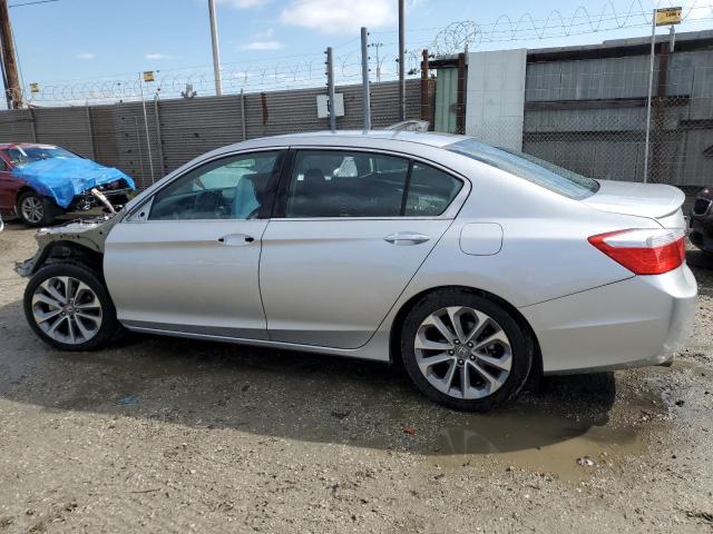 1HGCR2F50DA080256 - 2013 HONDA ACCORD SPORT SILVER photo 2