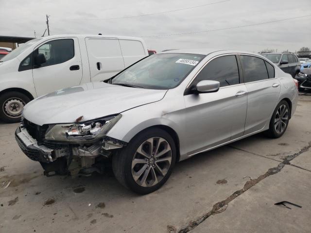 1HGCR2F55EA068007 - 2014 HONDA ACCORD SPORT SILVER photo 1