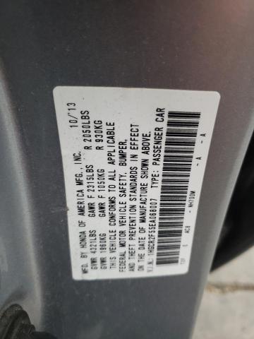 1HGCR2F55EA068007 - 2014 HONDA ACCORD SPORT SILVER photo 12