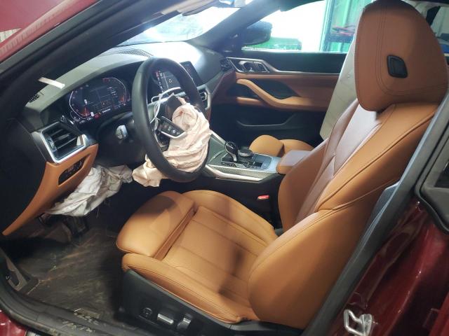 WBA73AV00PFP24134 - 2023 BMW 430XI GRAN COUPE BURGUNDY photo 7