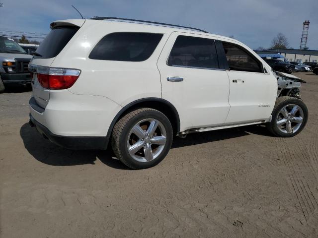 1C4SDHET7CC252135 - 2012 DODGE DURANGO CITADEL WHITE photo 3