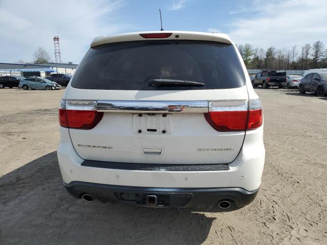 1C4SDHET7CC252135 - 2012 DODGE DURANGO CITADEL WHITE photo 6