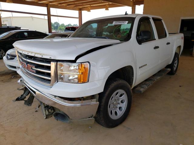 3GTP2VE79DG351292 - 2013 GMC SIERRA K1500 SLE WHITE photo 2