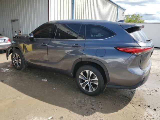 5TDGZRAH1LS006002 - 2020 TOYOTA HIGHLANDER XLE GRAY photo 2