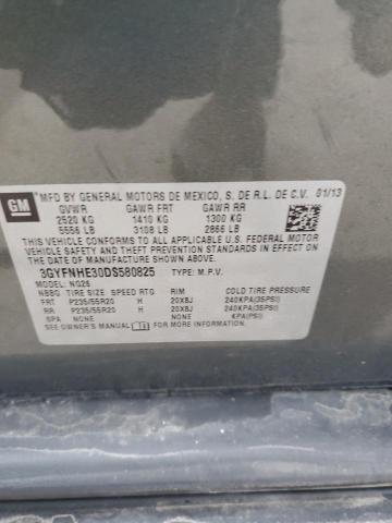 3GYFNHE30DS580825 - 2013 CADILLAC SRX PERFORMANCE COLLECTION Сұр фото 13